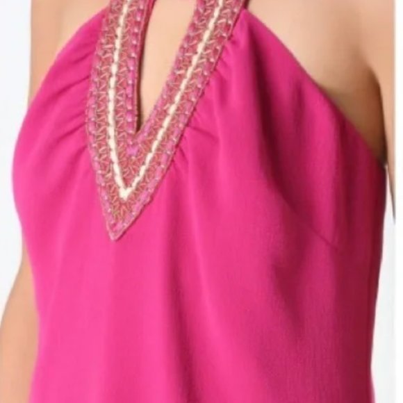 Bebe Embellished Halter Top Medium NWT - Picture 3 of 13